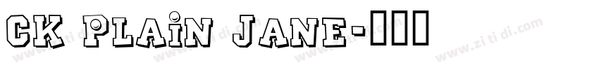 CK Plain Jane字体转换